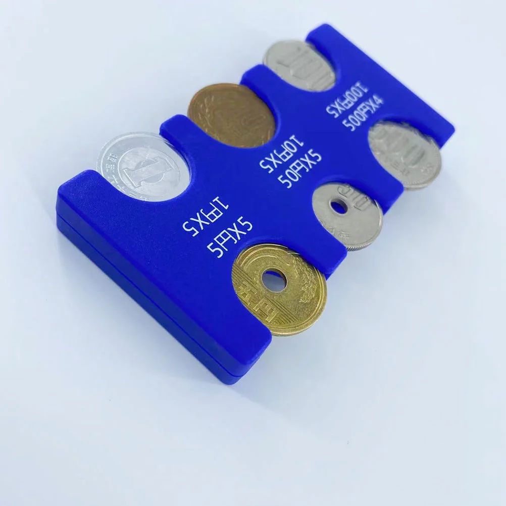 2 Pcs Clip ganizer for Japanese Yen ABS Material Large Capacity Compact Storage Wallet Accessory Change Sorter Collectors