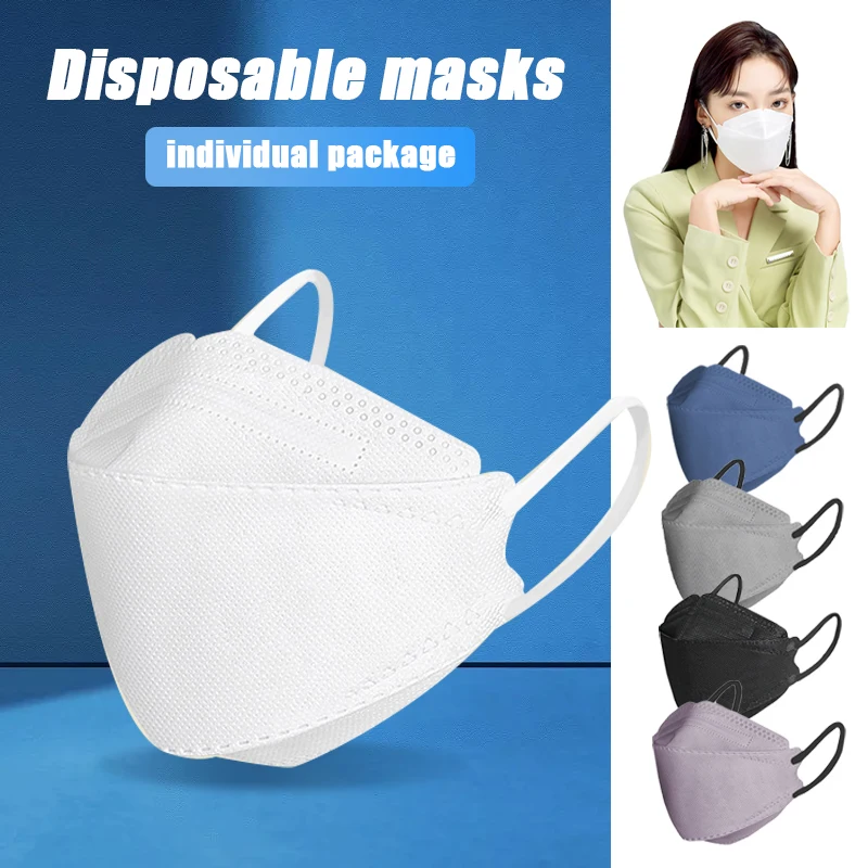 50 Buah Cahaya Mewah Warna Solid Tiga Dimensi Masker Willow Jenis Daun Pelindung Bernapas Masker Independen Pack