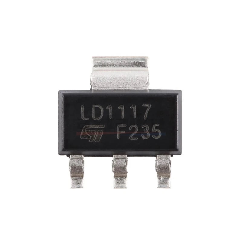 20PCS LD1117S33 LD1117S50 LD33 LD1117 LD12 LD18 LD50 ADJ SOT223 SMD Regulowany 3.3V 5V Stały regulator napięcia dodatniego o niskim spadaniu