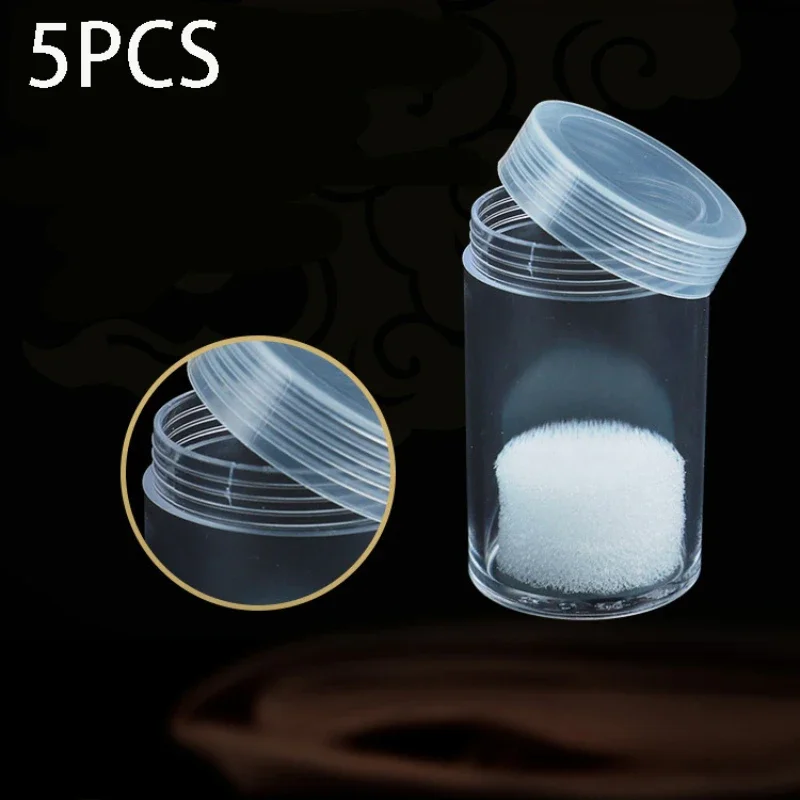 

5PCS Round Clear Coin Tubes Plastic Storage Tubes with Screw Caps and Anti-Shock Foam Pads for Coin Collection Storage Supplies