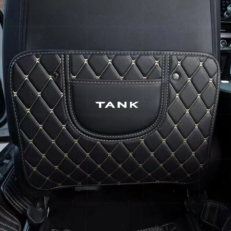 1Pcs Car Seat Anti Kick Pad Interior Accessories For Great Wall GWM Tank 300 500 Tank300 Tank500 2022 2023 2024+ TANK Accessory