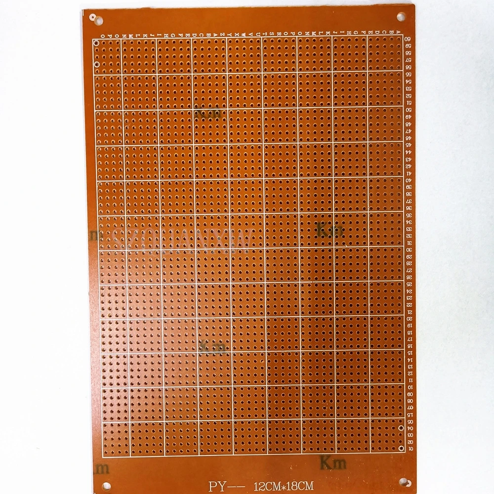 5pcs 12x18 12*18cm Single Side Prototype PCB Universal Board Experimental Bakelite Copper Plate Circuirt Board yellow