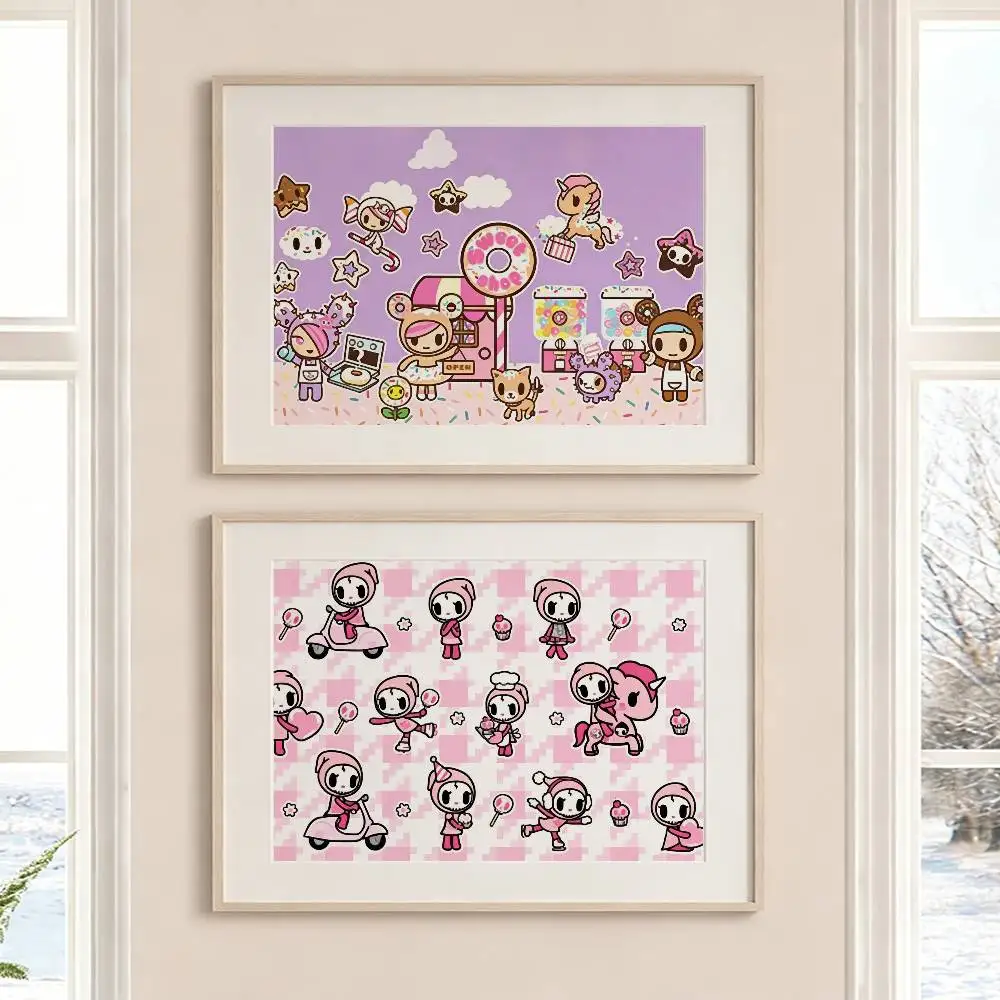 Cute star T-Tokidoki-S Poster HD Self Adhesive Waterproof Wall Art Ideal for Home Office Dorm Gift Customizable
