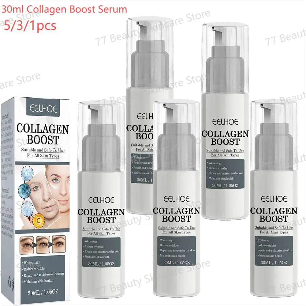 

5/3/1pcs Collagen Boost Serum Reduce Wrinkles Skin Whitening Repairing Moisturizing Collagen Essence Skin Care Product