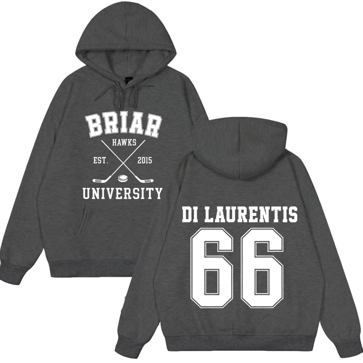 Di Laurentis 66 Off Campus TV-Serie Briar University Hoodie Herren Damen Kleidung Mode Winter Vintage Lässiger Loser Pullover – Detail 11