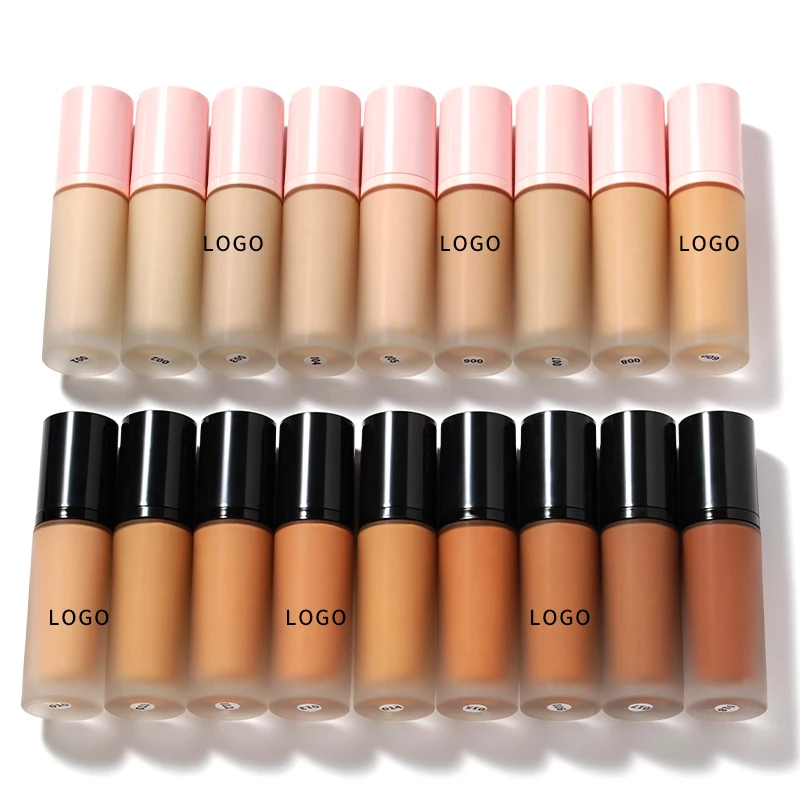 Fondotinta liquido opaco Private Label Face Full Coverage Concealer Waterproof Makeup Base Cream Cosmetics Business Supplies Bulk