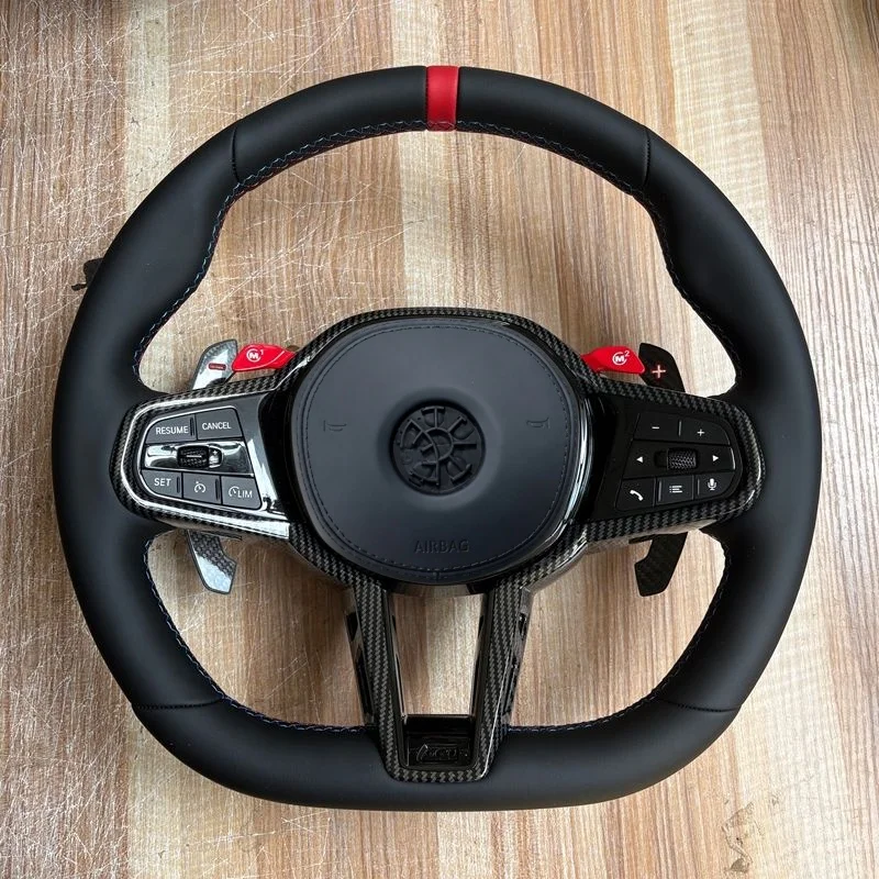 Carbon Fiber Steering Wheel For BMW G80 G82 G87 G20 G22 G36 G39 G42 G30 G32 G34 G35 G04 G05 G06 G07 G08 F95 F96 M240i M340i M8