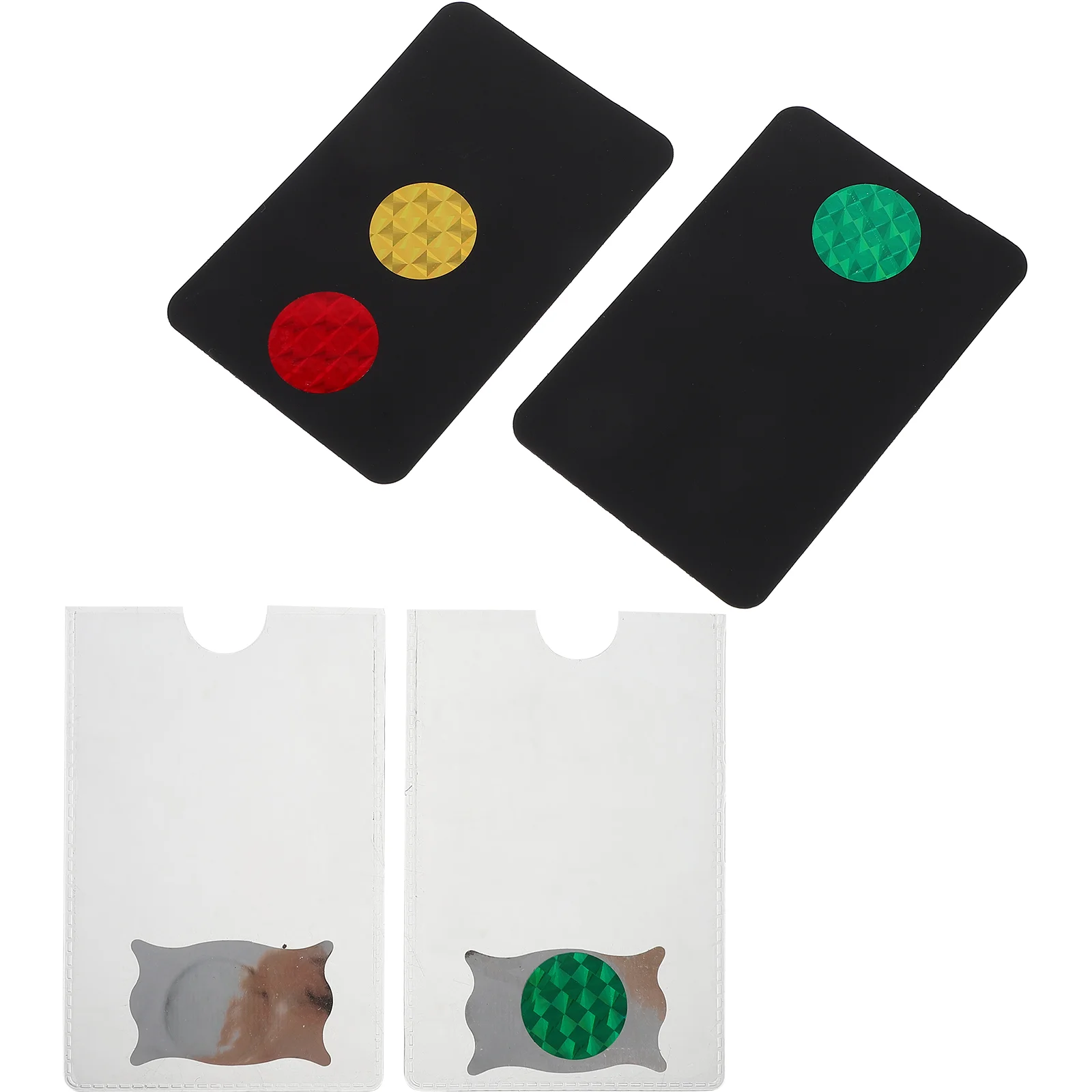 2 Pcs Traffic Light Changing Card Prank Party Supplies Toys Kids Joke Tricky Mystery