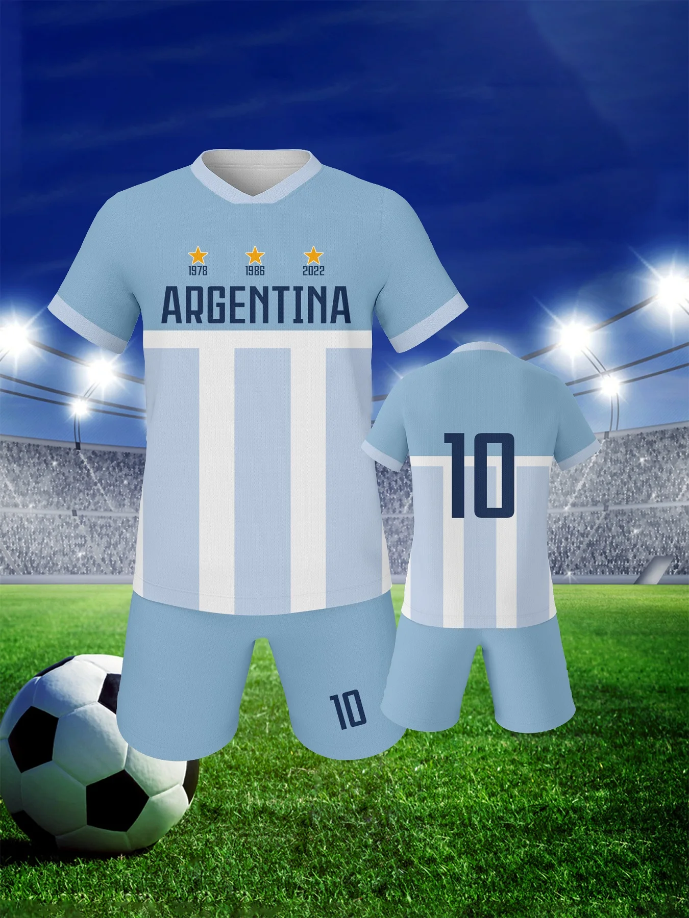 Soccer Jerseys Boys Football Uniform 2024 Team Training Set Quick-drying Kids Football Shirt Argentina England France Soccer Kit