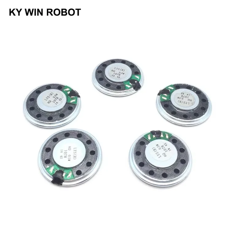 5 ピース/ロット新しい超薄型スピーカー 8 オーム 0.5 ワット 0.5 ワット 8R スピーカー直径 32 ミリメートル 3.2 センチメートル厚さ 5.2 ミリメートル