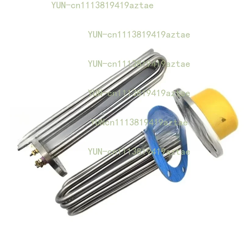 Steaming Machine Heating Element, 220V 380V Flange Water Heating Tube, Electric Heater for 140mm Boiler