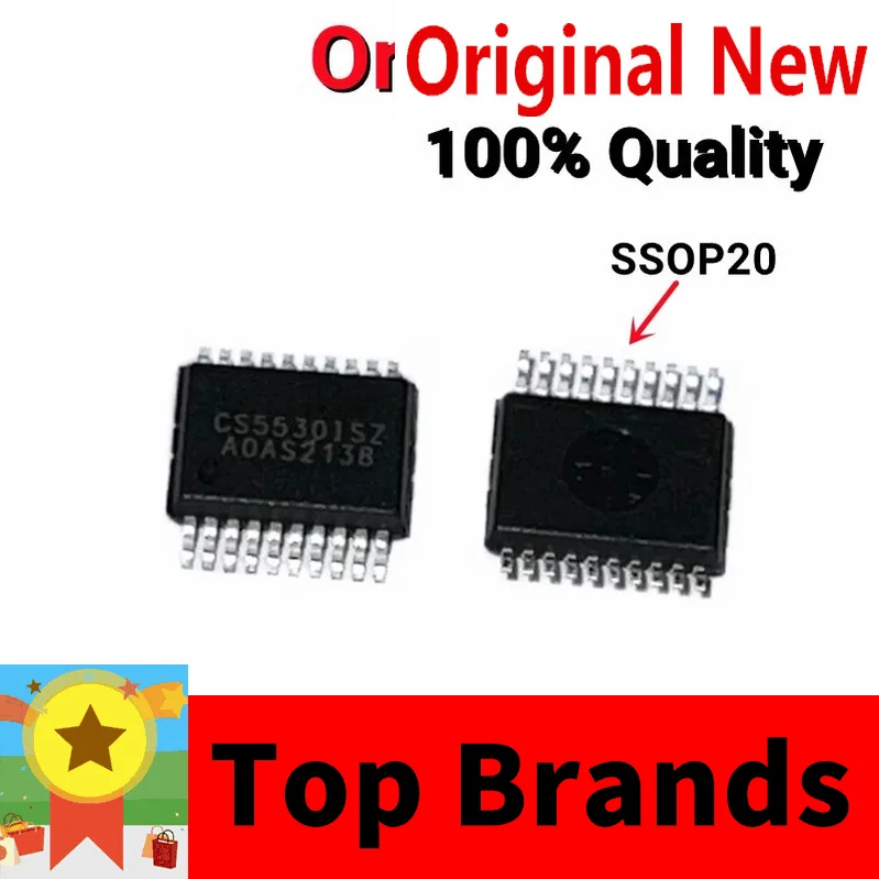 

NEW Original 10pcs/Lot 100% New CS5530-ISZ CS5530ISZ CS5530 SSOP-20 IC Chipset