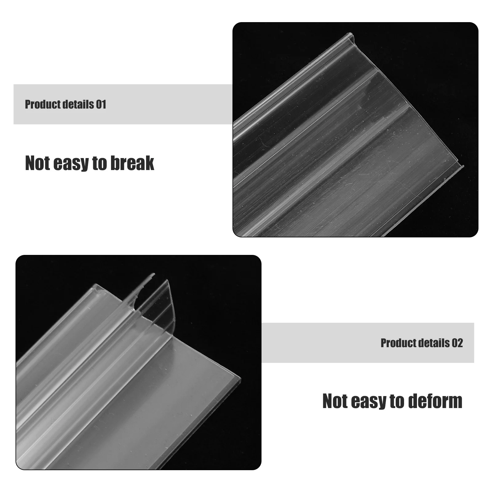 50Pcs Shelf Label Holders Plastic Transparent Wire Rack Clips Label Holders for Retail Display Wire Rack Shelf Clips