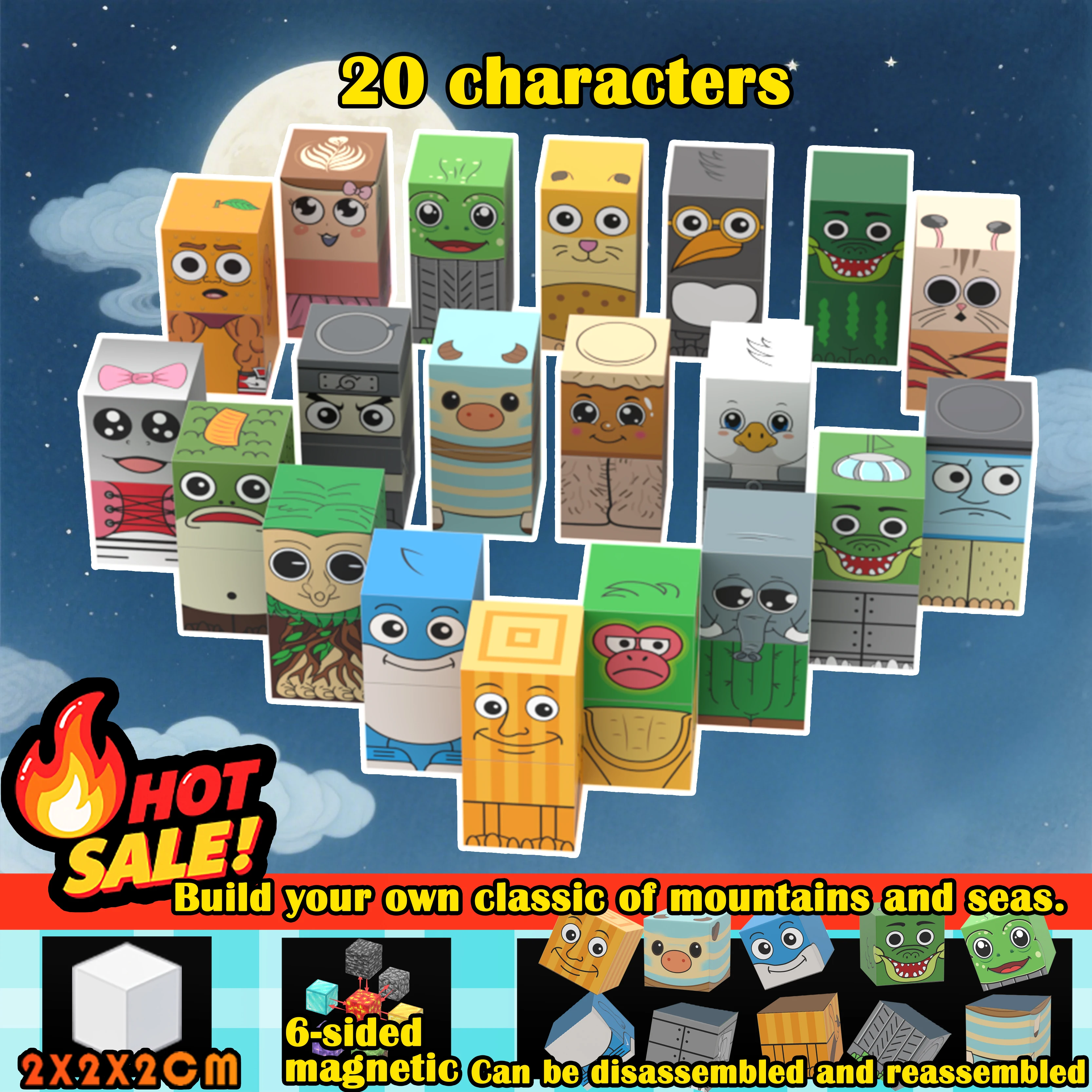 ตัวต่อแม่เหล็ก อิตาเลียน ไบรอันรอต ทราลาเลโร ทราลาลา ฟิกเกอร์ บอมบาร์ดิโน ของเล่นเสริมพัฒนาการทางประสาทสัมผัส สำหรับเป็นของขวัญวันเกิด