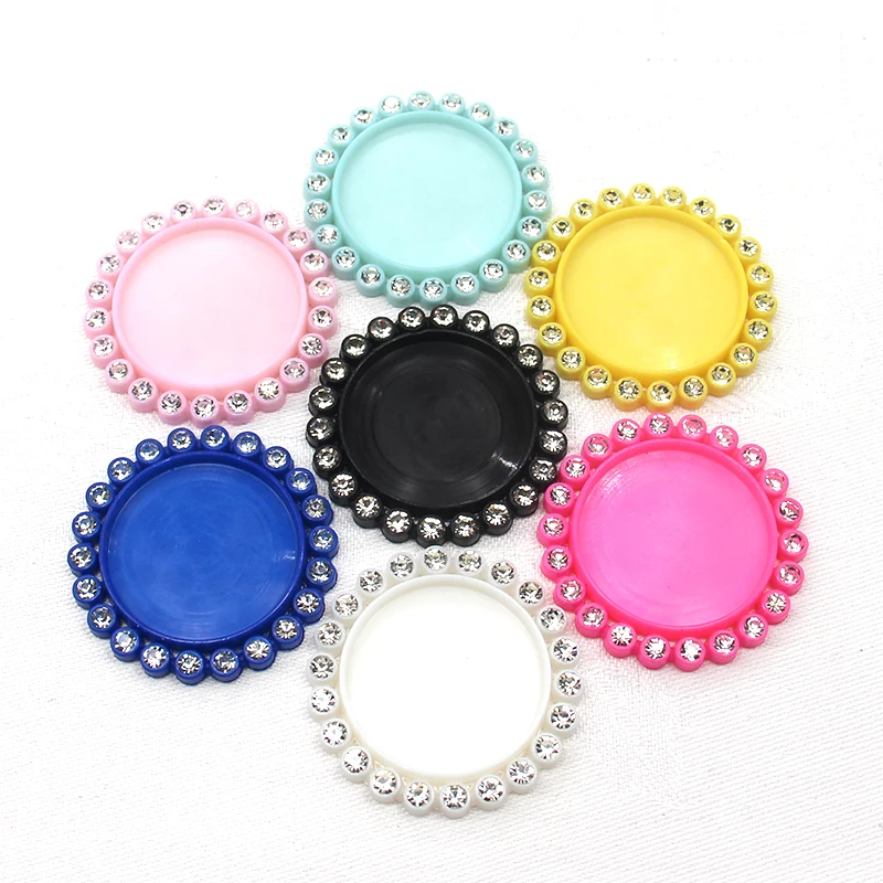 10Pcs/Lot 37MM Bottle Cap Tray Setting Key Cover Lids For Button Cabochon Base Frame Setting Decoration Accessories