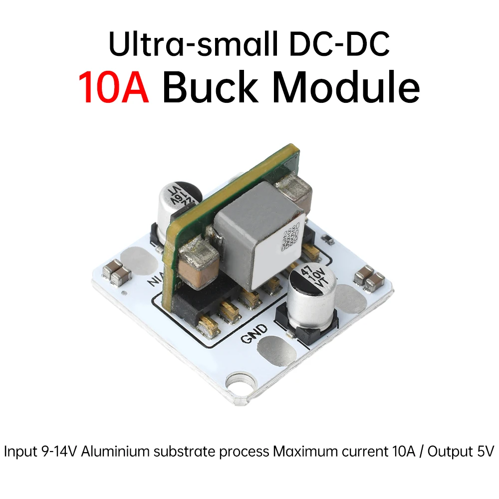 DC-DC Buck Converter 9-14V to 5V Step Down Board Overvoltage,Overcurrent Protection 10A High-Power Regulated Power Supply Module