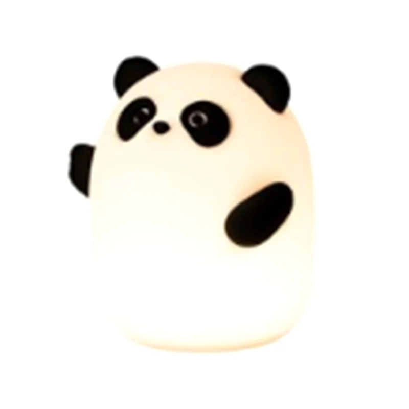 ABHU Cute Squishy Dimmable Touch Animal Lamp 3 Level LED Food Grade Silicone Light For Bedroom Decor