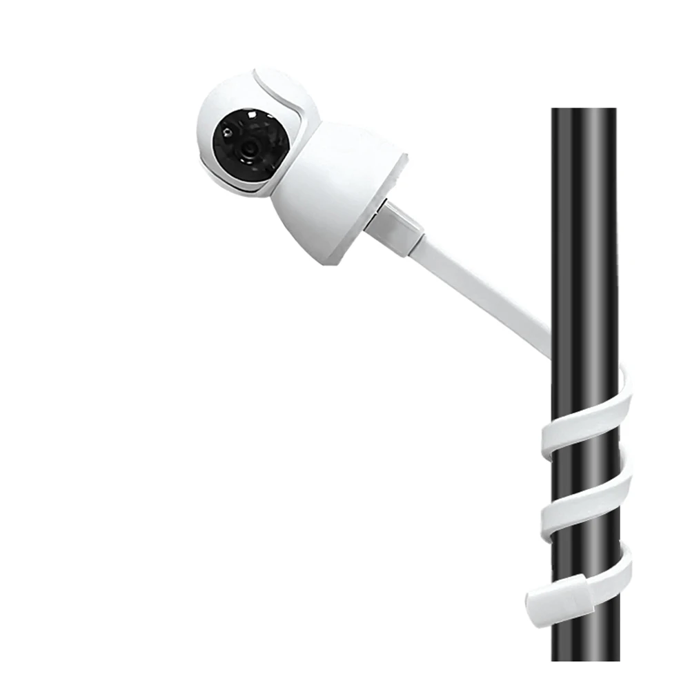 Suporte Universal Baby Monitor, Thread Gooseneck, Camera Stand, Silicone, Suporte Ajustável para Cradle Rod