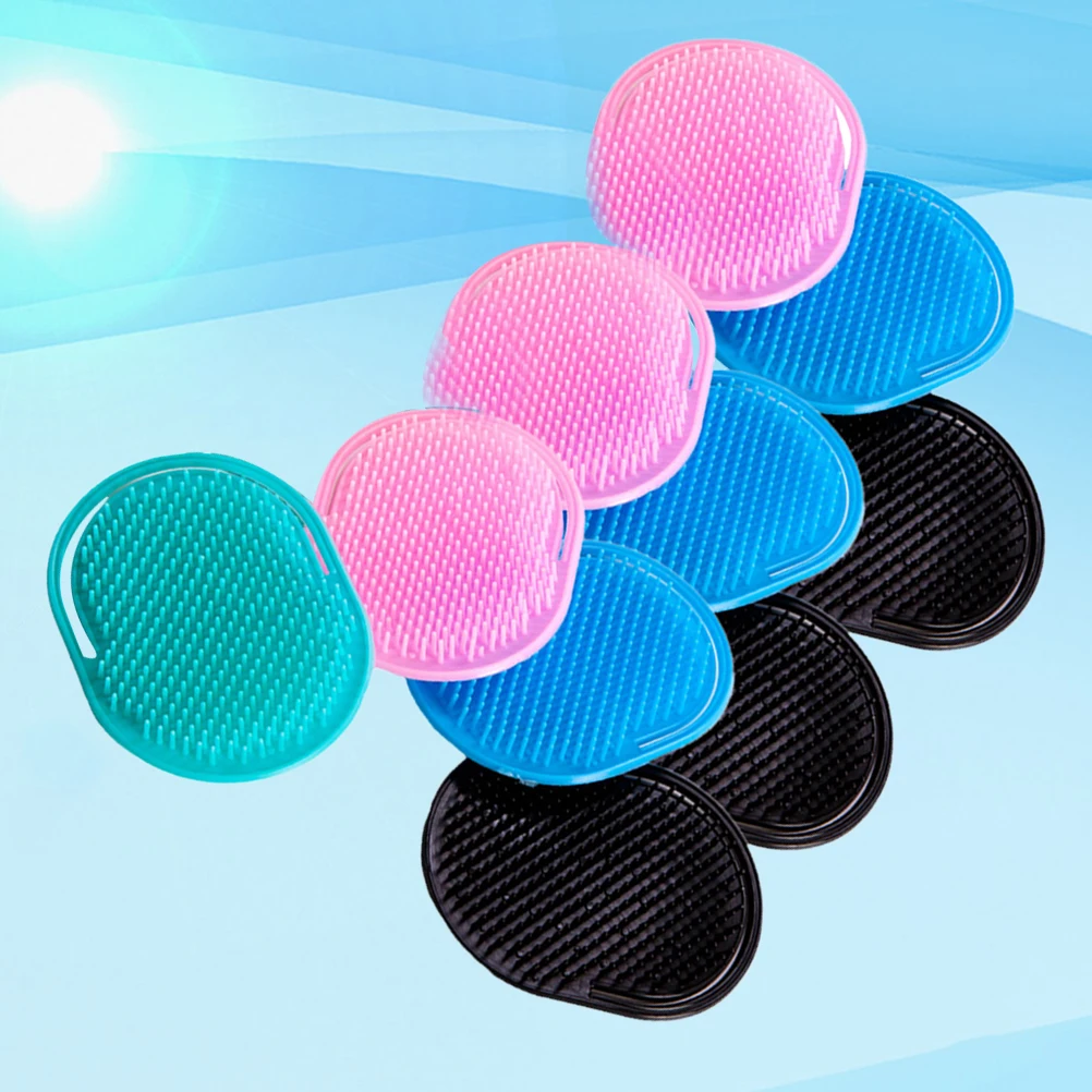 

10pcs Hair Brush Massage Comb Bristle Finger Detangling Scalp Care Portable Mini Size For Home Use Tools Accessories