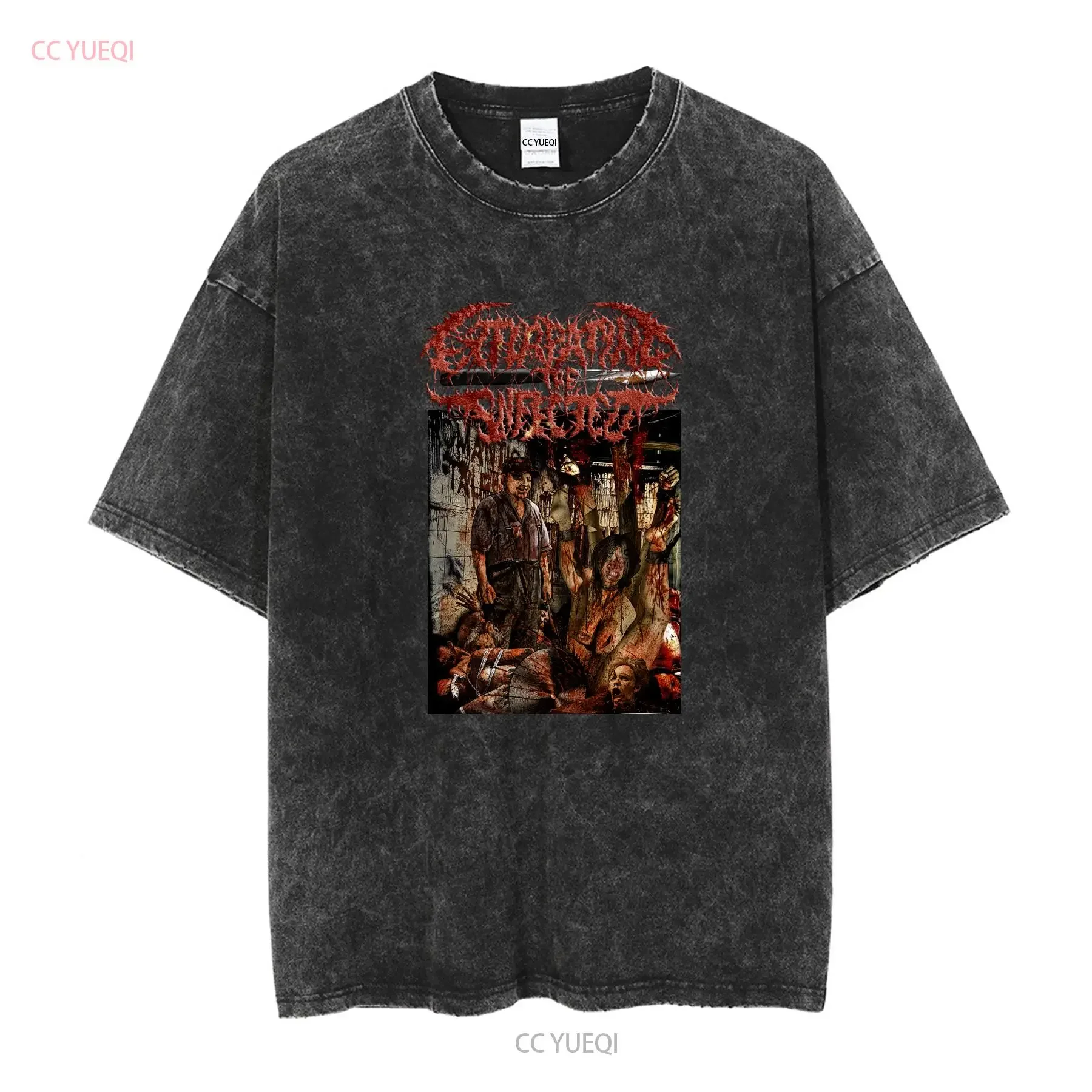 Extirpating The Infected Brutal Mind T Shirt Size M Lividity Gorgasm Devourment long or short sleeves vintage Washed fashion