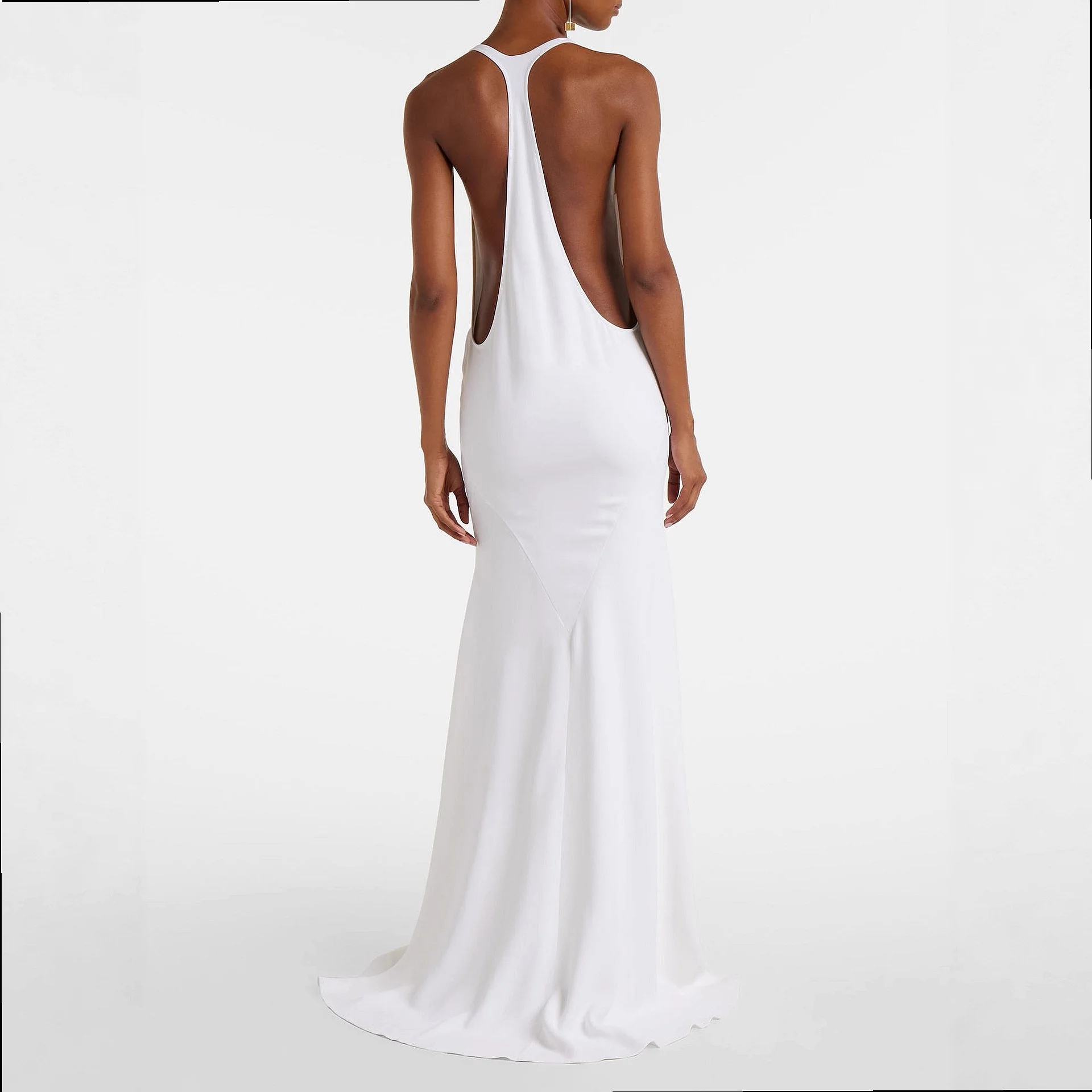 White Maxi Dress Summer Sleeveless Dresses for Women Bodycon Jumpsuit Playsuit - view 2