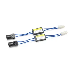 LEDライセンスプレートライト,501 T10 w5w Cancer,エラー負荷抵抗器12v,2個