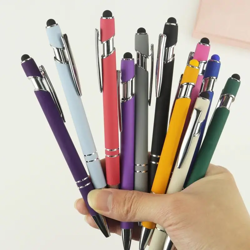 Retractable Ballpoint Pens 10/20Pcs Random Color 2 In 1 Multipack Set for School Students Office Daily Writing