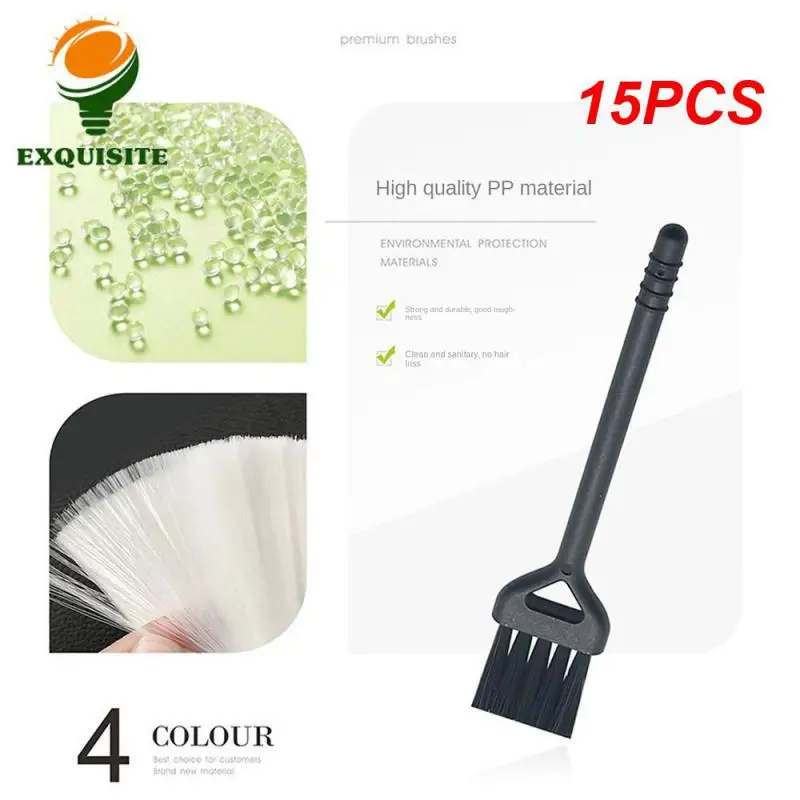 15PCS Razor Brush Not Easily Loose Anti Clogging Small Brush Abrasion Resistance Minimal Design Ditch Dust Removal Brush Durable