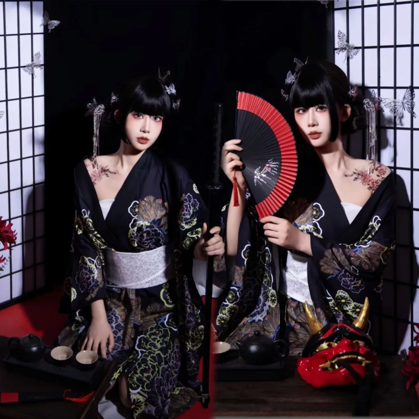 New Improved Japanese Kimono Traditional Dress Photo God Girl Photo Location Travel Photography Clothing