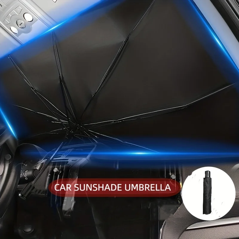 Summer car sunshade Retractable umbrella-like front windshield sunshade Car sunshade Car sunshade Car heat insulation sunscreen