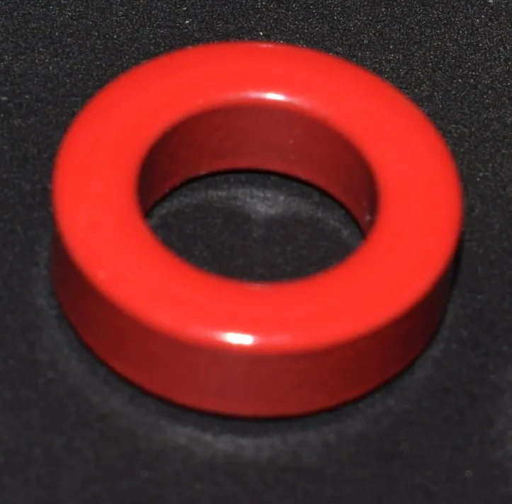 T80-2 Magnetic Ring Red Grey Ring Iron Powder Core Magnetic Ring Diameter 20mm Magnetic Particle Core