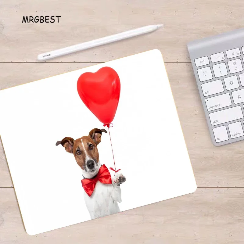 

MRGBEST Small Mouse-pad Lovely Dog 22X18/25X20/29X25CM Rectangular Office Desk Mice Pads with Nature Rubber Computer Accessories