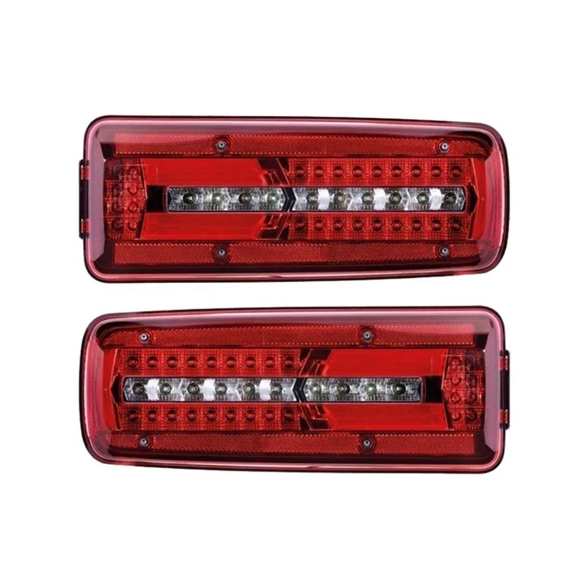 1 Pair LED Truck Left Rear Bumper Tail Light Brake Signal Light for MAN TGX TGS TGL TGM 81252256563