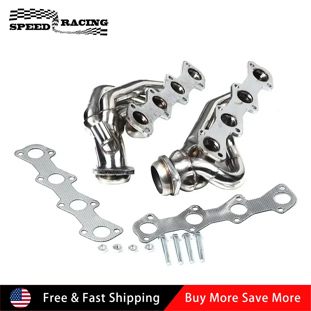 

Разъем выпускного коллектора из нержавеющей стали для Ford 1997-2003 F150 F250 V8 5,4 1998-2003 Expedition V8 5,4 серебристый