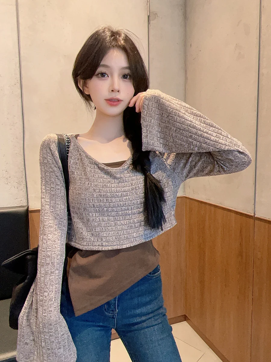 

Sweaters Jumpers Pullovers Women Funny Stars Studded Border Baggy Concert Daily Festival Rock Alternative Punk Subculture Fall