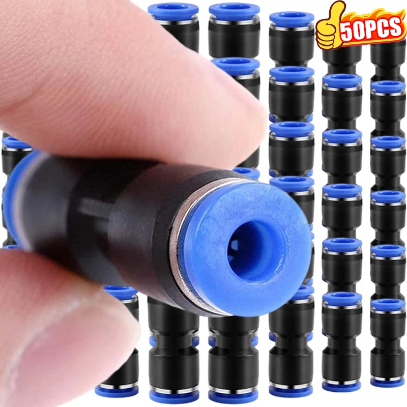 

Пластиковые фитинги для шлангов Адаптер Пневматические соединители Фитинги для шлангов воздушной линии Быстроразъемная прямая вставной соединительная муфта для трубки