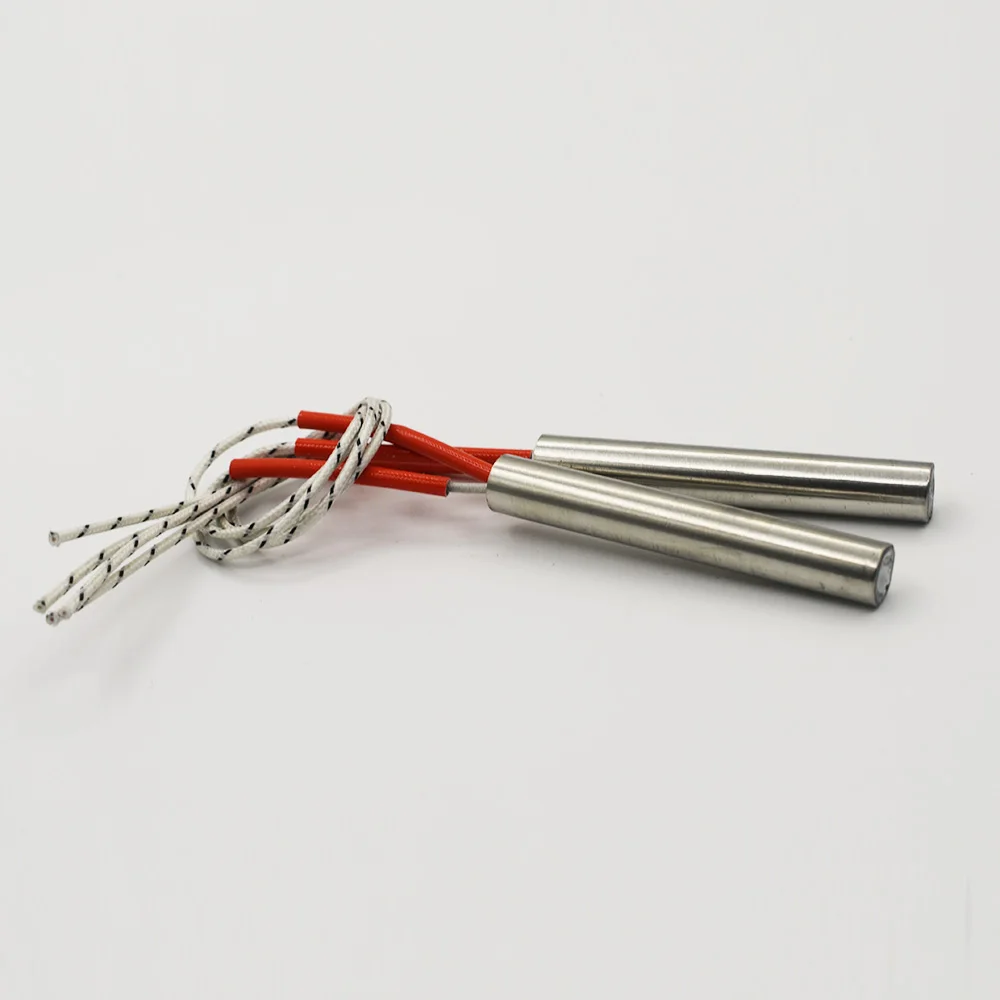5 pezzi in acciaio inossidabile 220V 6mm diametro del tubo riscaldatore a cartuccia per stampi 40-200mm lunghezza del tubo 80-300W elemento