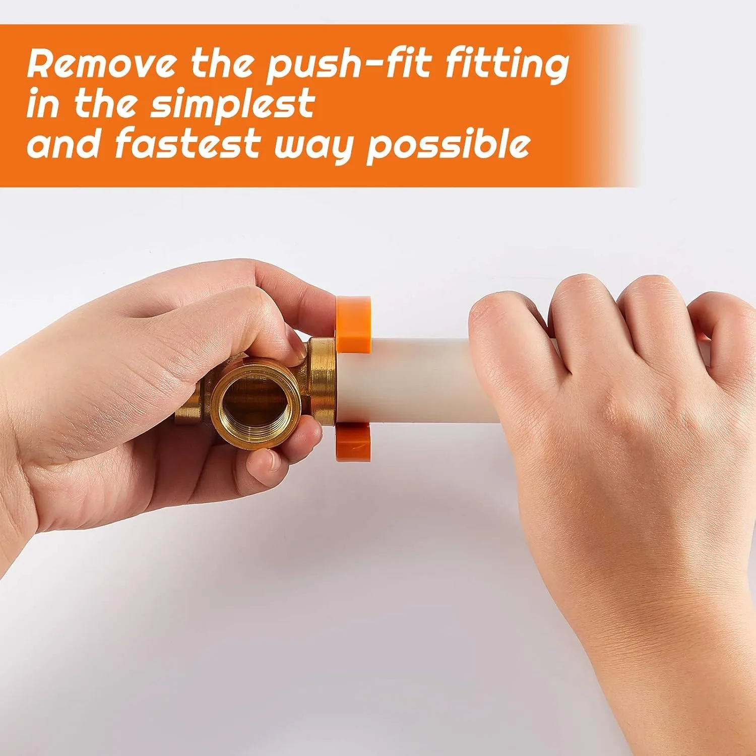 5-piece Disconnect Clip Push-fit Fitting Removal Tools for Easy Disconnection Includes 5 Sizes 1/4'' 3/8'' 1/2'' 3/4'' and 1''