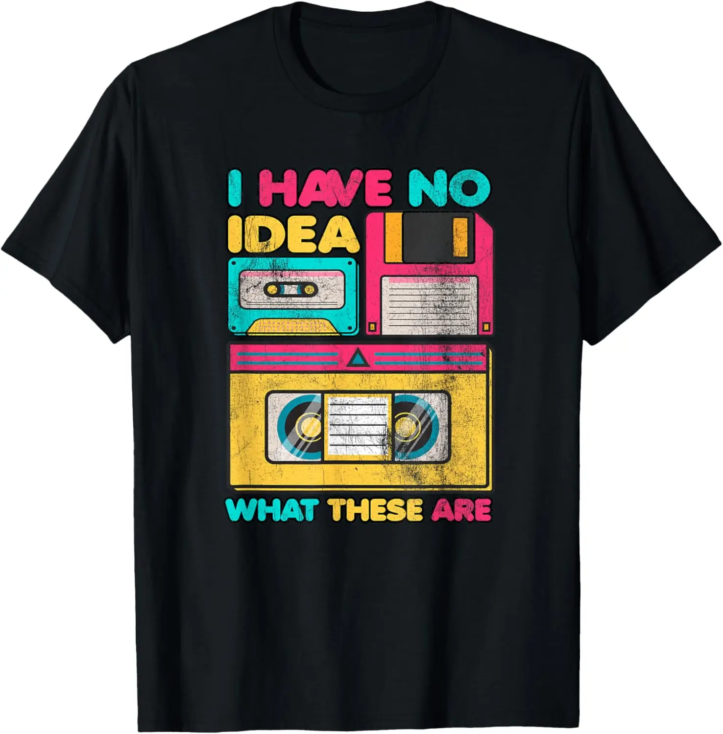 I Have No Idea What These Are Retro Eighties Cassette VHS T-Shirt