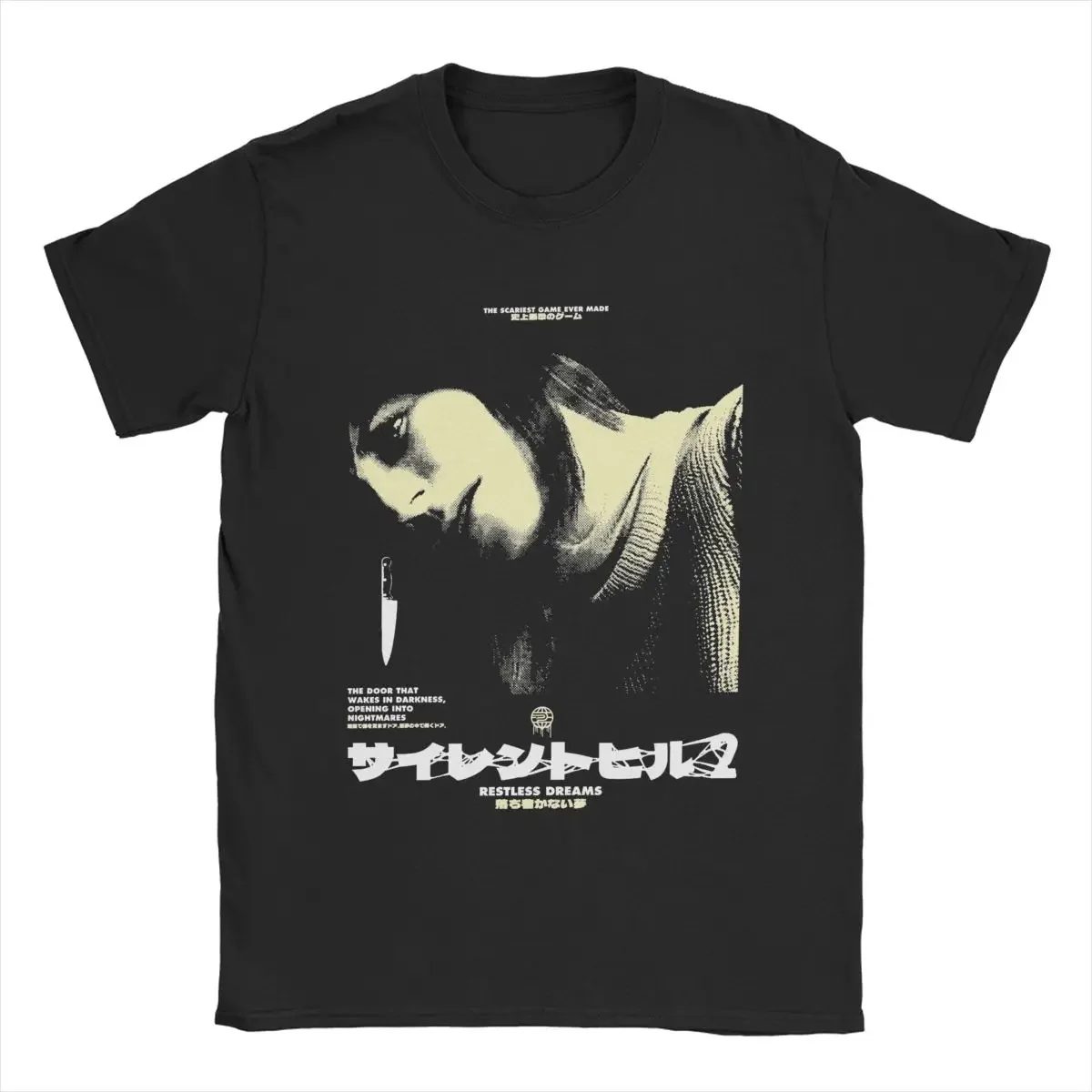 Casual Silent Hill Angela RESTLESS DREAMS T-Shirt for Men O Neck Cotton Plus Size T Shirt Short Sleeve Tee Shirt Summer Tops