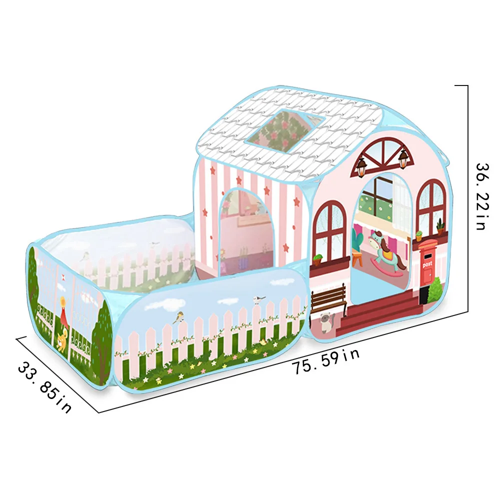 Pop up play tenda com bolinhas para crianças indoor ao ar livre playhouse brinquedos para meninos meninas crianças jogar tenda bebê espaço mundo