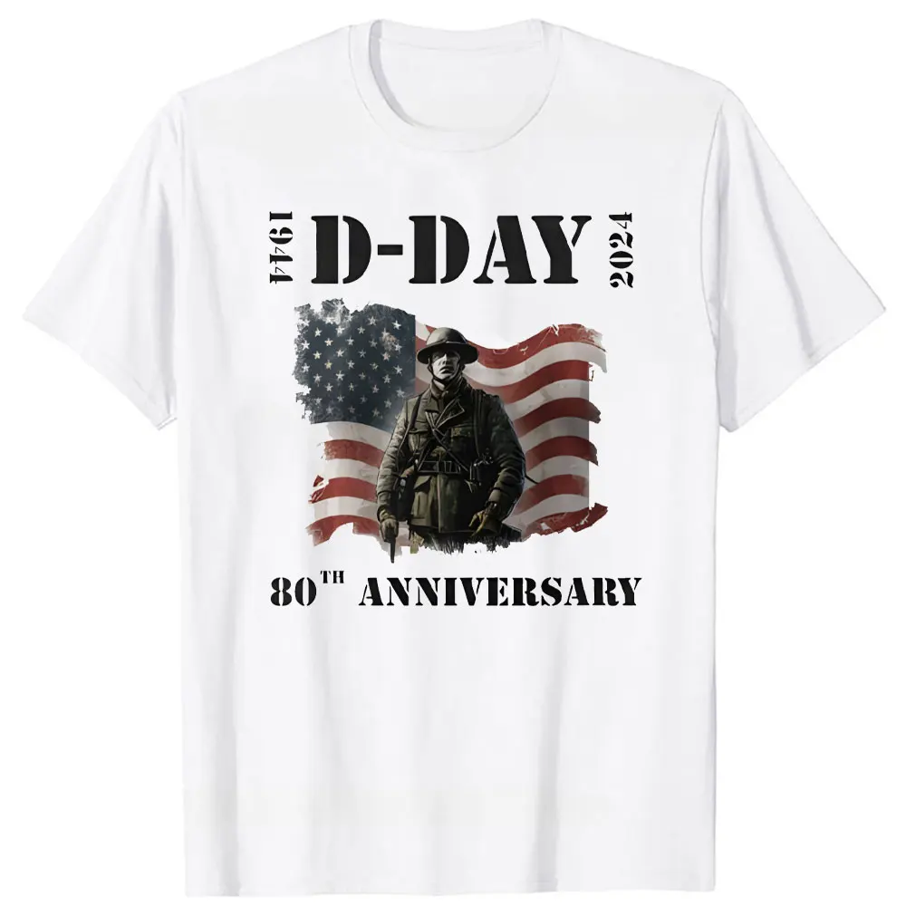 D-Day 80th Anniversary Sublimation Design WW2 Allied Forces Patriotism tee Soldier Silhouette Design Canada Britain US Flags day