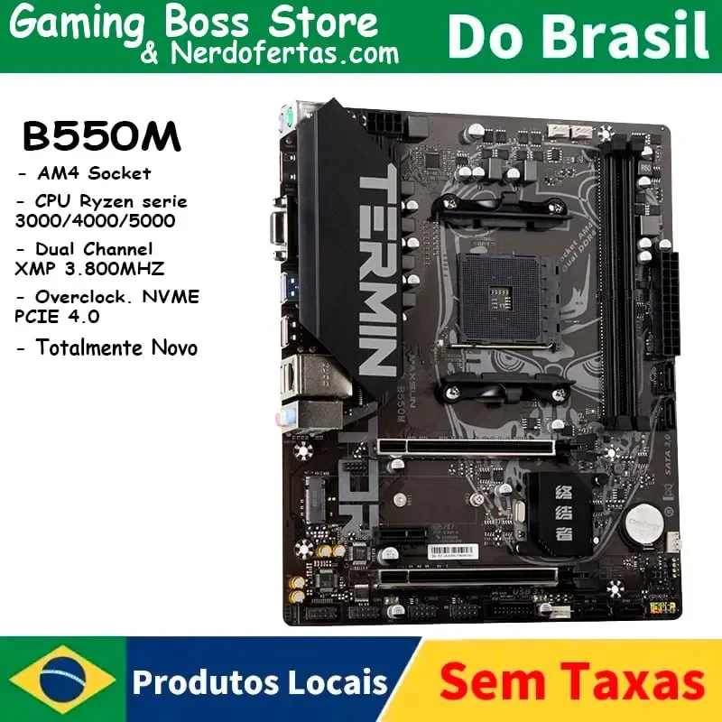 

MAXSUN AMD B550M Gaming Motherboard DDR4 Double Channel Terminator B550 M.2 USB3.2 Socket AM4 Placa Base Supports R5 3600 CPU