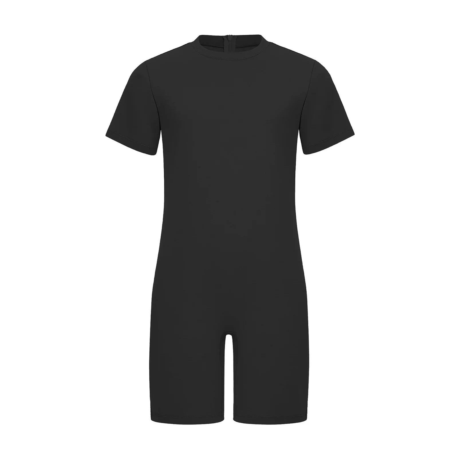 Jungen Gymnastik Overall Body Kinder Ganzanzug Strampler Kinder Mädchen Jungen Yoga Fitness Workout Bodys Kurzarm Dancewear