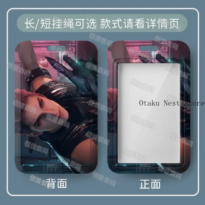 Anime Love and Deepspace Valko Credit Card Holder Bus Card Cover Case Cartoon Charm Pendant Keychain Student Gift Cosplay view 2