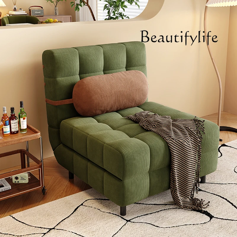 

Adults Portable Fabric Bed Sofa Living Room Pull Out Nordic Double Bedroom Couch Chaise Foldable Lazy Divani Home Furniture