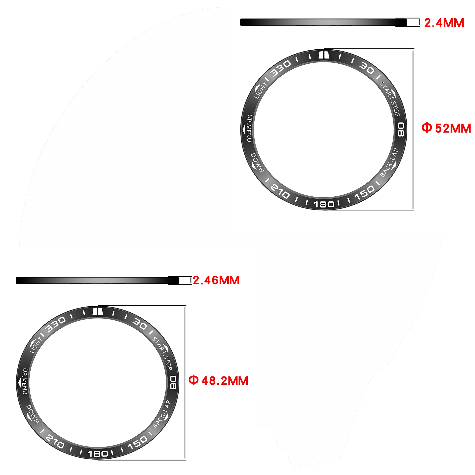 Watch Bezel Ring For Garmin Quatix8 47MM 51MM Steel Protecive Cases Dial Scale Speed Cover For Garmin Quatix 8 Protector Shell