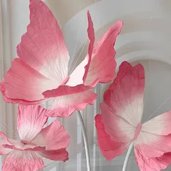 Wedding Decor Butterfly Paper Art Flower Artificial Wedding Road Leading Flower Stage Decoration Window Display Ornaments Layout