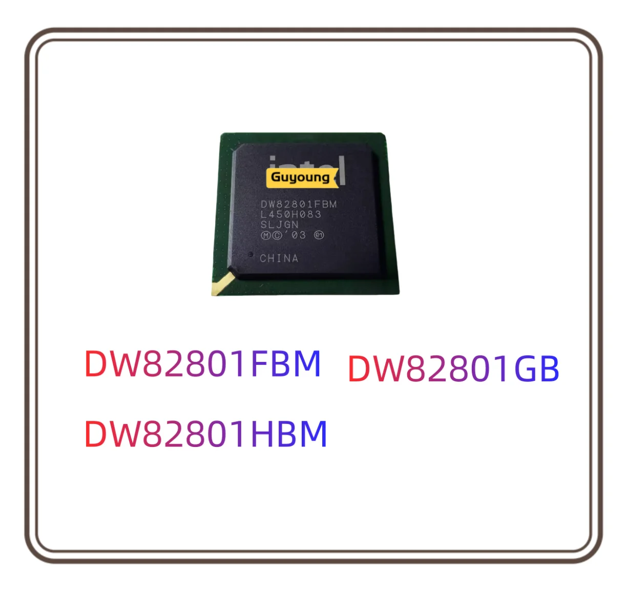 

1PCS DW82801FBM SLJGN DW82801HBM SLJ4Y DW82801GB SLJZ8 Chip BGA Chipset