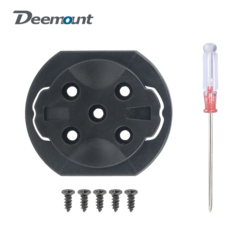 

Deemount Bicycle Computer Bracket Repair Base for Garmin Xoss Bryton Magene Base W/Tool Male Buckle Lightweight Repair Adaptor